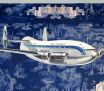 Lucien Boucher Air France - Provence Breguet 763 vintage poster blue