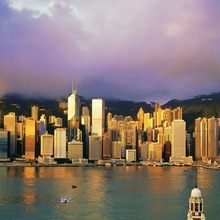 Central from Tsim Sha Tsui at Dawn