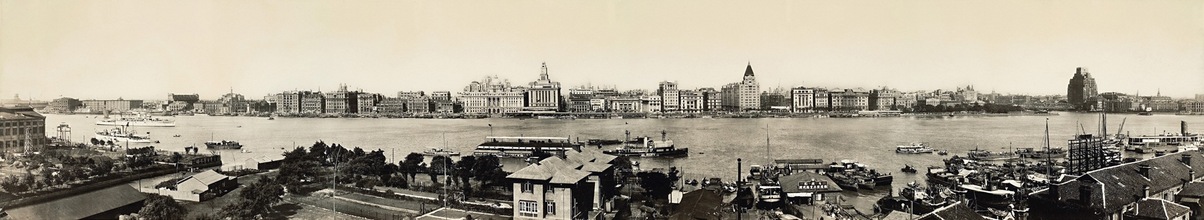 Panoramic view of the Bund, Shanghai