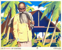 John Vickery - Outposts of Empire, Ceylon vintage poster